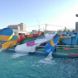 OEM ODM Commercial Water Slide Fiberglass Swimming Pool Slide Oxidation