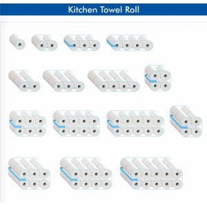 1 - 2 Layer Pack L200mm 160packs/Min Toilet Paper Roll Wrapping Machine