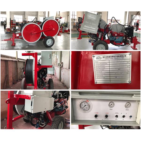 Max Intermittent Tension 30KN Hydraulic Tensioners With In Red