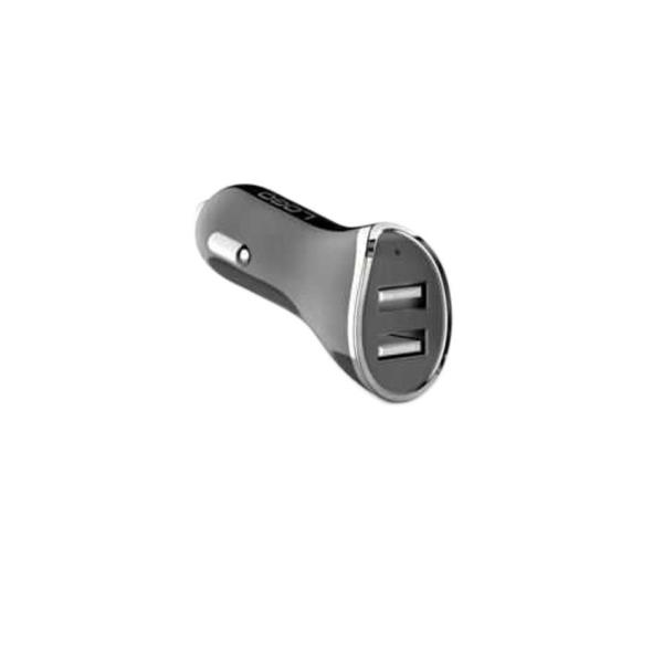 Buy Portable Universal High Power Usb Car Charger 3.1a Fast Dual Usb Ports Black Silver Color at wholesale prices