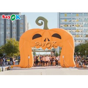 Customized Oxford Cloth 8x5mH Inflatable Pumpkin Archway