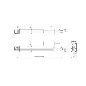 Fast DC Motor 12V/24V Electric Linear Actuators