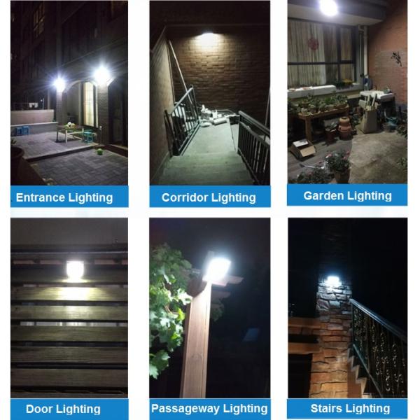 Radar Sensor Solar LED Wall Light 2W 450Lm IP65 waterproof