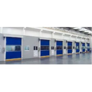 High Speed Rapid Roller Shutter Doors 380V Industrial Automatic With PVC