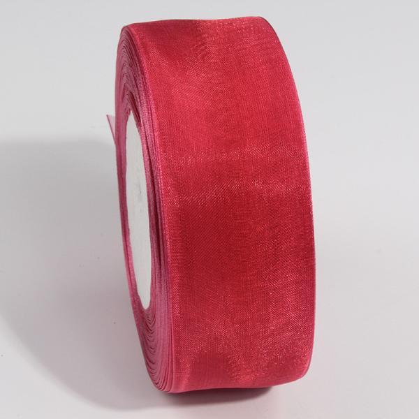 2.5cm Polyester Organza Ribbon for DIY bows or Wedding Decoration or Cake Wrapping