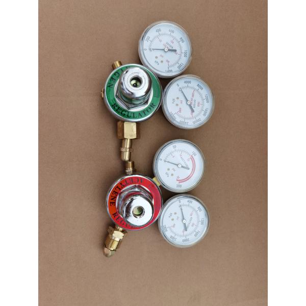 Welding Cutting Kit Oxygen Acetylene Gas Regulator with Twin Hose and Cutting Nozzle