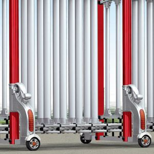 Luxury Wrought Iron Driveway Automatic Retractable Gate 1700mm Height