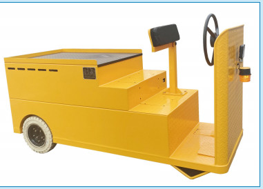 Buy 4000 KG ESP AC Non-standard  Lithium Battery Polyurethane Solid Tire Electric Powered Tractor baggage Yellow Colour at wholesale prices