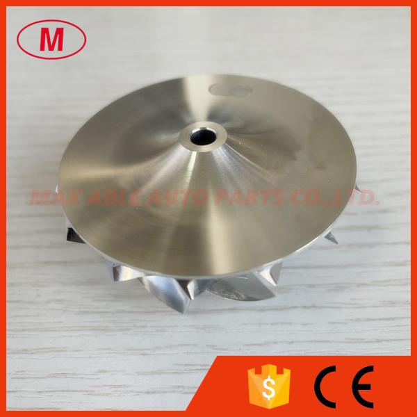 RHF5 forward 46.50/60.00mm 7+7blades high performance turbocharger milling/aluminum 2618/billet compressor wheel tip height:4.5