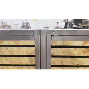 High Durability And Stability Wood Wall Display Rack Metal Frame