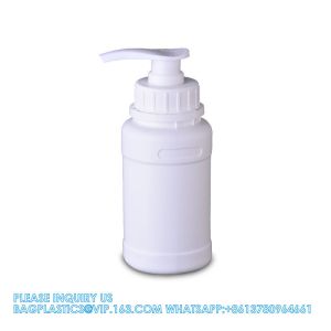 Liquid Detergent Plastic Hand Wash Bottle With Tube Pump Refillable Plastic Pump