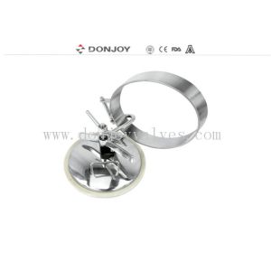 China Ss316 Elliptical Inward Opening Pressure Tank Manhole Cover 435×335mm on sale