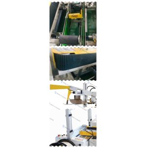 Automatic Case Folding Sealing Strapping Machine Electric Driven Type For