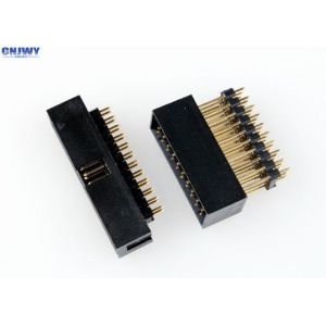 2.54mm Pitch Board To Cable Connectors , Male Pin Board To Wire Connector