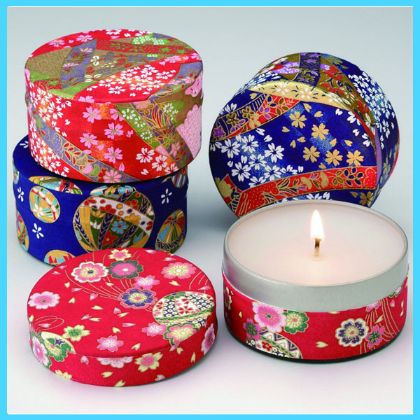 Buy 140mm Height EMEI Candle Tube Packaging With Ribbon Handle at wholesale prices