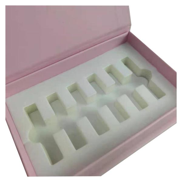 Buy Embossing Printing Rigid Cardboard Boxes Pink Luxury Perfume Box Packaging at wholesale prices