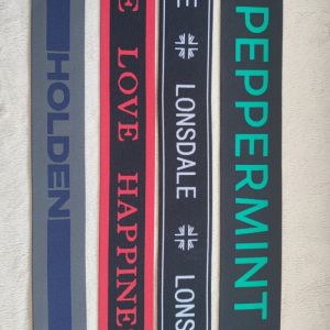 Factory High Elasticity Elastic Band Strap Webbing Knitted  Jacquard Ribbon Custom Elastic Tape for Bags Clothing