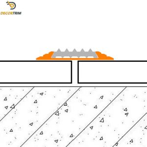 Black Rubber Floor Transition Strip Non Slip 46.7mm Width SGS Certified