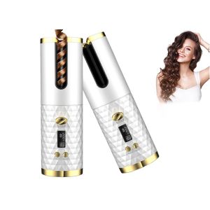 China Wireless Ceramic Automatic Rotating Ceramic Hair Curler Rechargeable 50HZ/60HZ on sale
