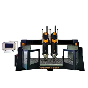 Quality 4 Axis Arc Slab &amp; Column Stone Carving Machine For Marble And Granite for sale