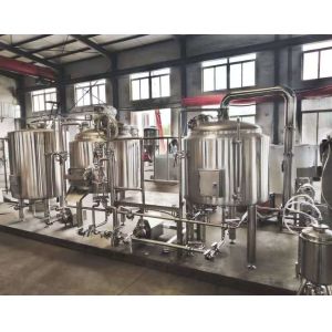 SS304 300L Beer Production Line With Electric Heating