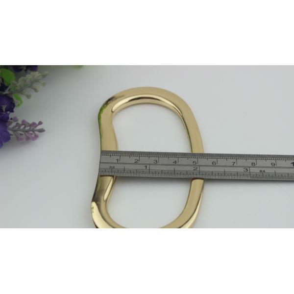 Wholesale new bag making accessories DIY zinc alloy 2 color bag metal handle