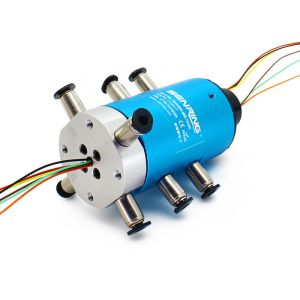 4 Passage Electrical Pnuematic Rotary Union 6~36 Circuits