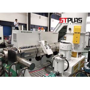 Large Output Single Screw Plastic Extruder , Plastic Recycling Granulator