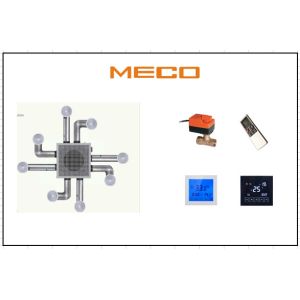 CE Certificated Cassette Fan Coil Unit Two Tube System 500CFM Four Side Air