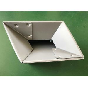 Shockproof Plastic Corrugated Containers Customized Polypropylene Corrugated