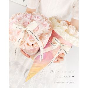 White Grosgrain Ribbon 20mm Printed Cotton Ribbon OEM Eco Friendly