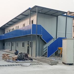 China Living Quarters Prefabricated Steel House / Prefab Metal Building Homes on sale