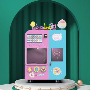 24 Hours Working Robot Cotton Candy Vending Machine 700W-2500W