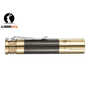 Quality Small Everyday Carry Flashlight Carbon Fiber Brass Strong Material for sale