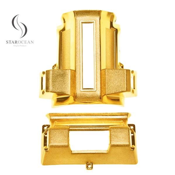 Buy Gold Plating ABS Custom Coffin Corners Set American Style High Durability 7#G at wholesale prices