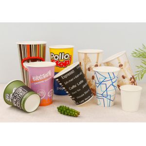 Custom Disposable Espresso Cups / Insulated Takeaway Coffee Cups With Lids