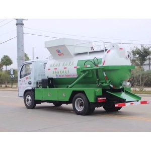 Kitchen Restaurant Waste Removal Trucks Hydraulic Self Loading & Discharging
