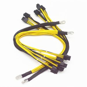 PSU Cable 5 pcs 6Pin Connectors power supply Cable Power Supply extension cable 18AWG 41*0.16TS