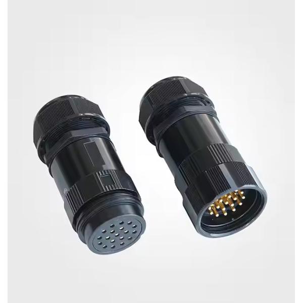 19-Pin Socapex Power Extension Cable Copper Electrical Plug Multipin Male Female Connectors