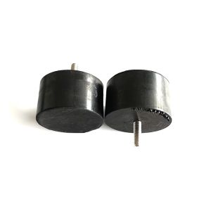 Black Color Rubber Shock Absorber / Anti Vibration Mounts OEM ODM Service