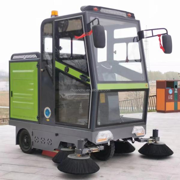 Dust Cleaning Ride On Floor Sweeper Machine Driving Type and Pure Electric Energy Type