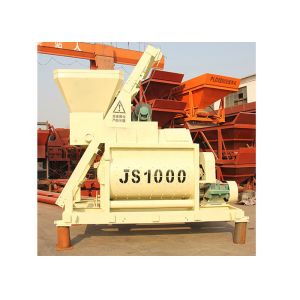50m3/H Stationary Concrete Mixer Machine Horizontal 1600L Charging Capacity