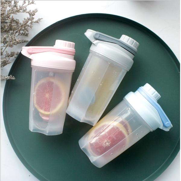 Custom 500ml High Quality Design Logo Sports Plastic Shaker Bottles, Protien Lemon Grapefruit Shaker Bottles Oem Private Label