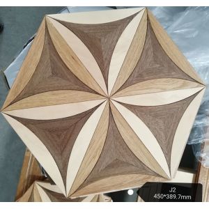 Hexagon Wood Engineered Parquet Flooring With Different Styles And Mixed Woods