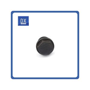 Hexagonal Head Tube Plug 1/8 Inch  Stainless Steel 304 6061 Metal  Anodized Black