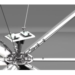 24FT Pmsm Air Vent Commercial Garage HVLS Ceiling Fan