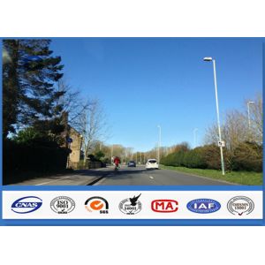 Car Park Double Lighting Arms Parking Lot Light Pole One seam Welding