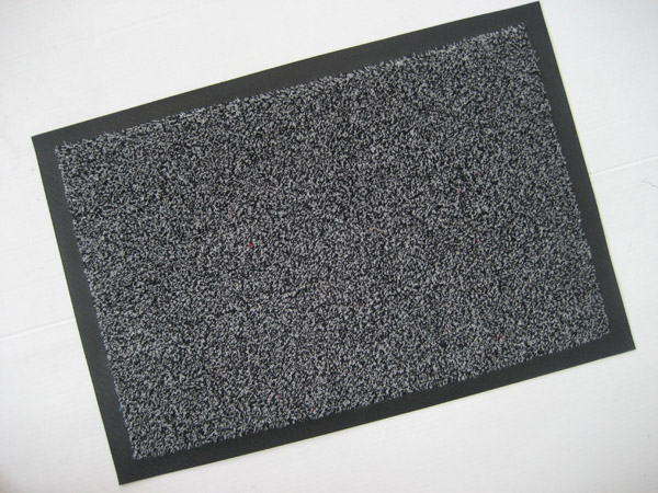 Cotton mat with rubber backing