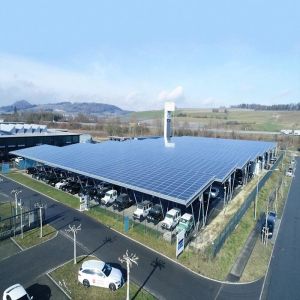Versatile Q235B Q345B HDG Steel Carport Solar Systems