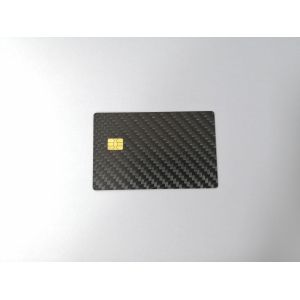 85x54x0.8mm Carbon Fiber Card With SLE4442 Small Contact Chip